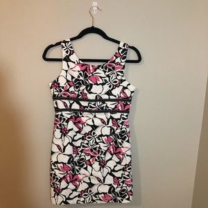 ✨pink and black flower dress✨